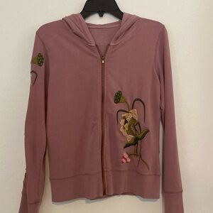 BCBG hoodie with embroidery, size Small